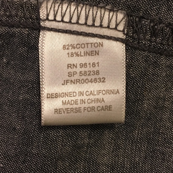 BEBOP BLACK CHAMBRAY TIERED SLEEVELESS DRESS - Picture 4 of 4